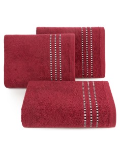 RĘCZNIK FIORE (16) 30 X 50 CM CZERWONY