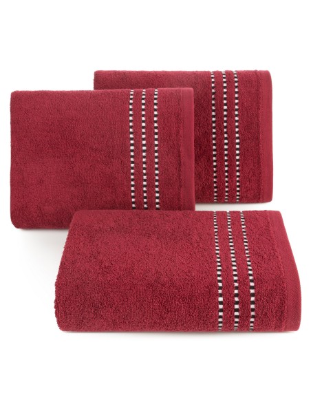 RĘCZNIK FIORE (16) 30 X 50 CM CZERWONY