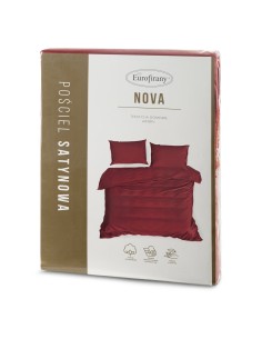 KOMPLET POŚCIELI NOVA3 140 X 200 CM CZERWONY 2