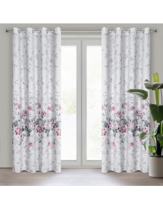 ZASŁONA GOTOWA D91 LEA 05 140 X 250 CM SREBRNY