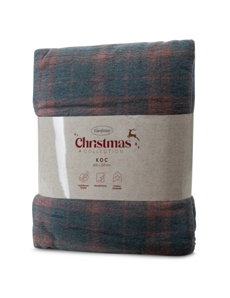 KOC ŚWIĄTECZNY PETER 200 X 220 CM GRANATOWY