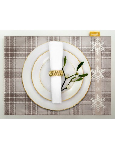 OBRUS ŚWIĄTECZNY HOLLY 30 X 40 CM BEŻOWY