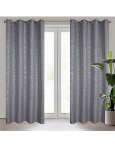 ZASŁONA GOTOWA EVI 140 X 250 CM SREBRNY