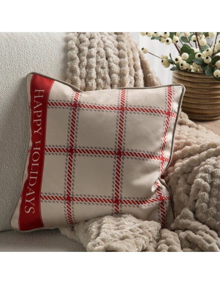 POSZEWKA ŚWIATECZNA CLARK01 60 X 60 CM BEŻOWY