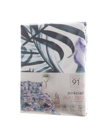 POŚCIEL D91 MALIBU 160 X 200 CM JASNOFIOLETOWY