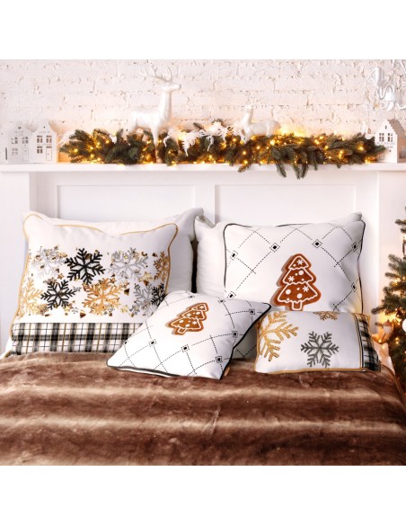 POSZEWKA ŚWIATECZNA JOY01 60 X 60 CM BIAŁY