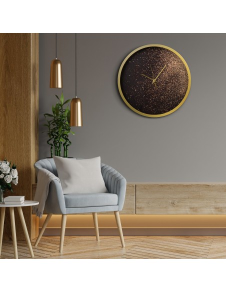 ZEGAR DEKORACYJNY 20 O 60 X 5 CM CZARNY