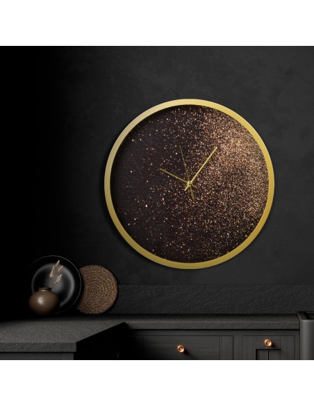 ZEGAR DEKORACYJNY 20 O 60 X 5 CM CZARNY