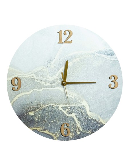 ZEGAR DEKORACYJNY 30 O 60 X 5 CM SREBRNY