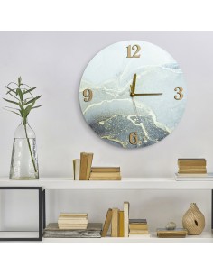 ZEGAR DEKORACYJNY 30 O 60 X 5 CM SREBRNY 2