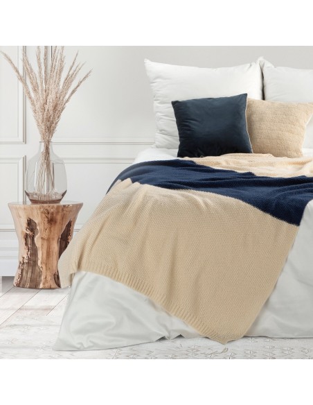 KOC PLED 4 130 X 170 CM BEŻOWY