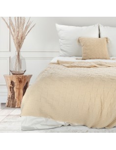 KOC PLED 2 130 X 170 CM BEŻOWY 2