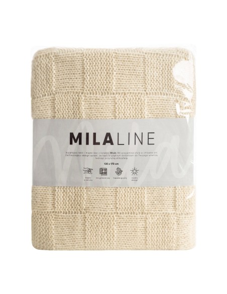 KOC PLED 2 130 X 170 CM BEŻOWY