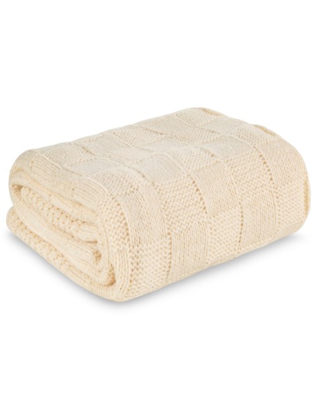 KOC PLED 2 130 X 170 CM BEŻOWY