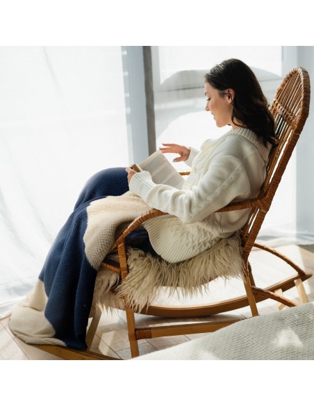 KOC PLED 2 130 X 170 CM BEŻOWY