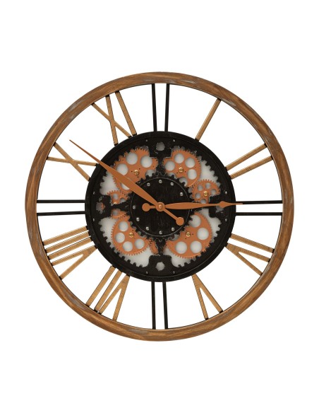 ZEGAR DEKORACYJNY 63 O 50 X 6 CM CZARNY