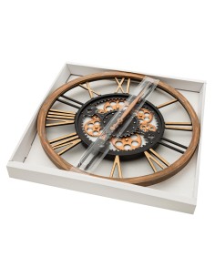 ZEGAR DEKORACYJNY 63 O 50 X 6 CM CZARNY 2