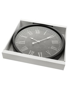 ZEGAR DEKORACYJNY 68 O 40 X 7 CM CZARNY 2