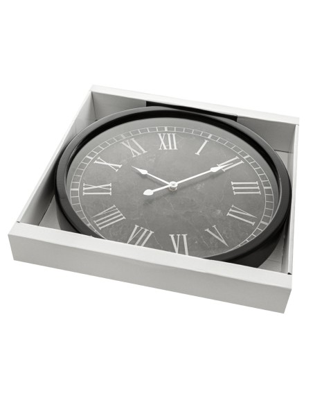 ZEGAR DEKORACYJNY 68 O 40 X 7 CM CZARNY