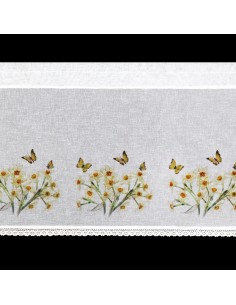 FIRANA GOTOWA FLORA 150 X 60 CM BIAŁY 2