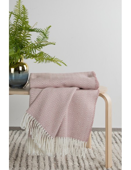 KOC PLED 6 180 X 220 CM RÓŻOWY