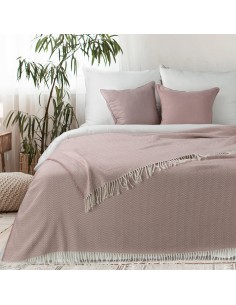 KOC PLED 6 180 X 220 CM RÓŻOWY 2