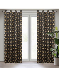 ZASŁONA GOTOWA CLARA 135 X 250 CM CZARNY