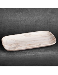 PATERA DEKORACYJNA ASLI (01) 30 X 16 X 3 CM BIAŁY 2