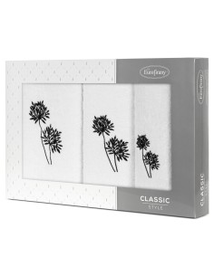 KOMPLET RĘCZNIKÓW 3 56 X 36 X 7 CM BIAŁY 2