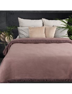 KOC AKRYL 220 X 240 CM PUDROWY RÓŻ