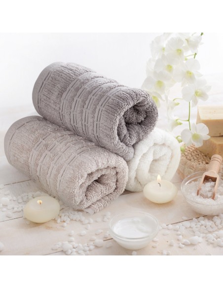 RĘCZNIK ROMEO (01) 70 X 140 CM BIAŁY