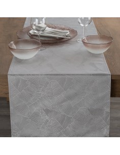 OBRUS ISLA 40 X 140 CM SREBRNY