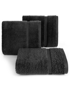 RĘCZNIK VILIA (07) 50 X 90 CM CIEMNOGRAFITOWY