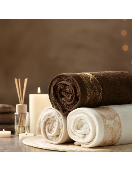 RĘCZNIK AGIS (02) 50 X 90 CM BEŻOWY