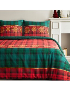 ŚWIĄTECZNY KOMPLET POŚCIELI GLORY 160 X 200 CM CZERWONY