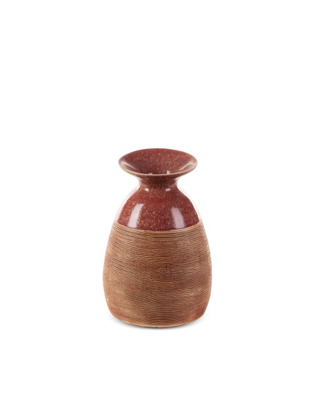 WAZON DEKORACYJNY ELDA (02) O 16 X 22 CM CZERWONY