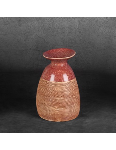 WAZON DEKORACYJNY ELDA (02) O 16 X 22 CM CZERWONY