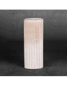 WAZON DEKORACYJNY EDNA (07) 12 X 6 X 31 CM KREMOWY 2