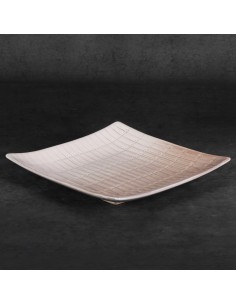 PATERA DEKORACYJNA EDNA (02) 27 X 27 X 5 CM KREMOWY 2