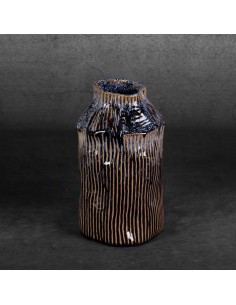 WAZON DEKORACYJNY ALDA (03) FI 16 X 27 CM GRANATOWY 2