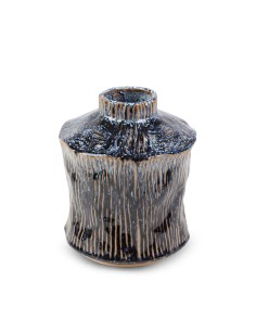 WAZON DEKORACYJNY ALDA (04) FI 17 X 20 CM GRANATOWY