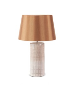 LAMPA DEKORACYJNA EDNA (01) FI 33 X 56 CM KREMOWY