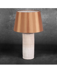 LAMPA DEKORACYJNA EDNA (01) FI 33 X 56 CM KREMOWY 2
