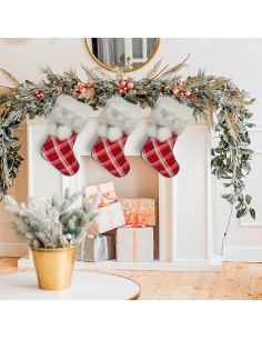 ŚWIĄTECZNA OZDOBA GRID 50 CM CZERWONY 2