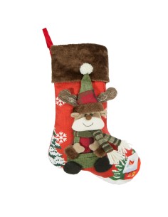 ŚWIĄTECZNA OZDOBA RENNE 53 CM CZERWONY