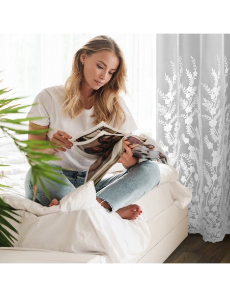 FIRANA GOTOWA TALINA 140 X 250 CM BIAŁY