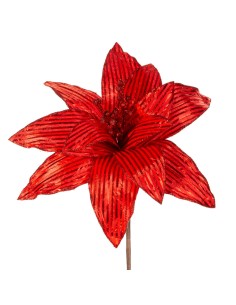 KWIAT ŚWIĄTECZNY 97A 25 X 15 CM CZERWONY