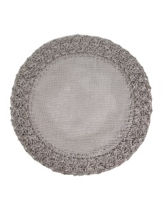 PODKŁADKA BOHO 11 FI 38 CM SZARY