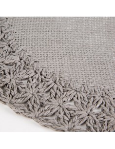 PODKŁADKA BOHO 11 FI 38 CM SZARY 2