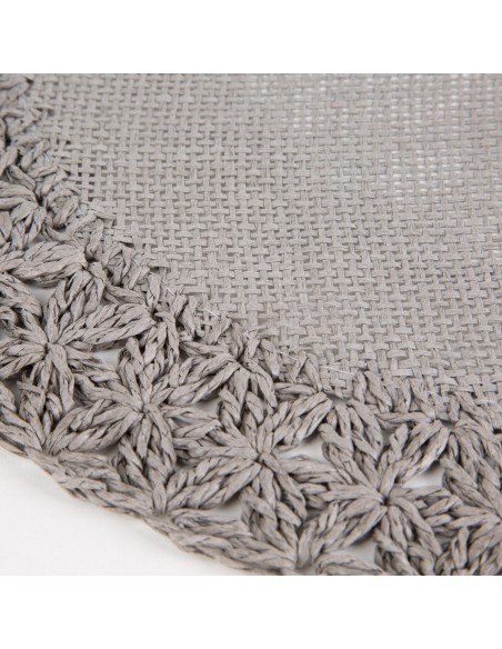 PODKŁADKA BOHO 11 FI 38 CM SZARY